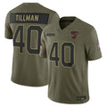 A.Cardinals #40 Pat Tillman Player Olive Salute to Service Retired Limited Football Jerseys