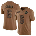 A.Cardinals #6 James Conner Player Limited Brown Salute To Service Football Jerseys