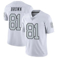 LV.Raiders #81 Tim Brown Player White Alternate Vapor Limited Football Jerseys