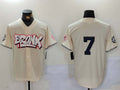 NY.Yankees #7 Mickey Mantle Player Cream Limited Stitched Baseball Jerseys